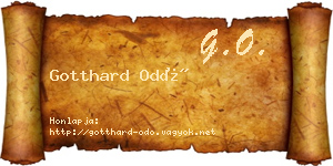 Gotthard Odó névjegykártya